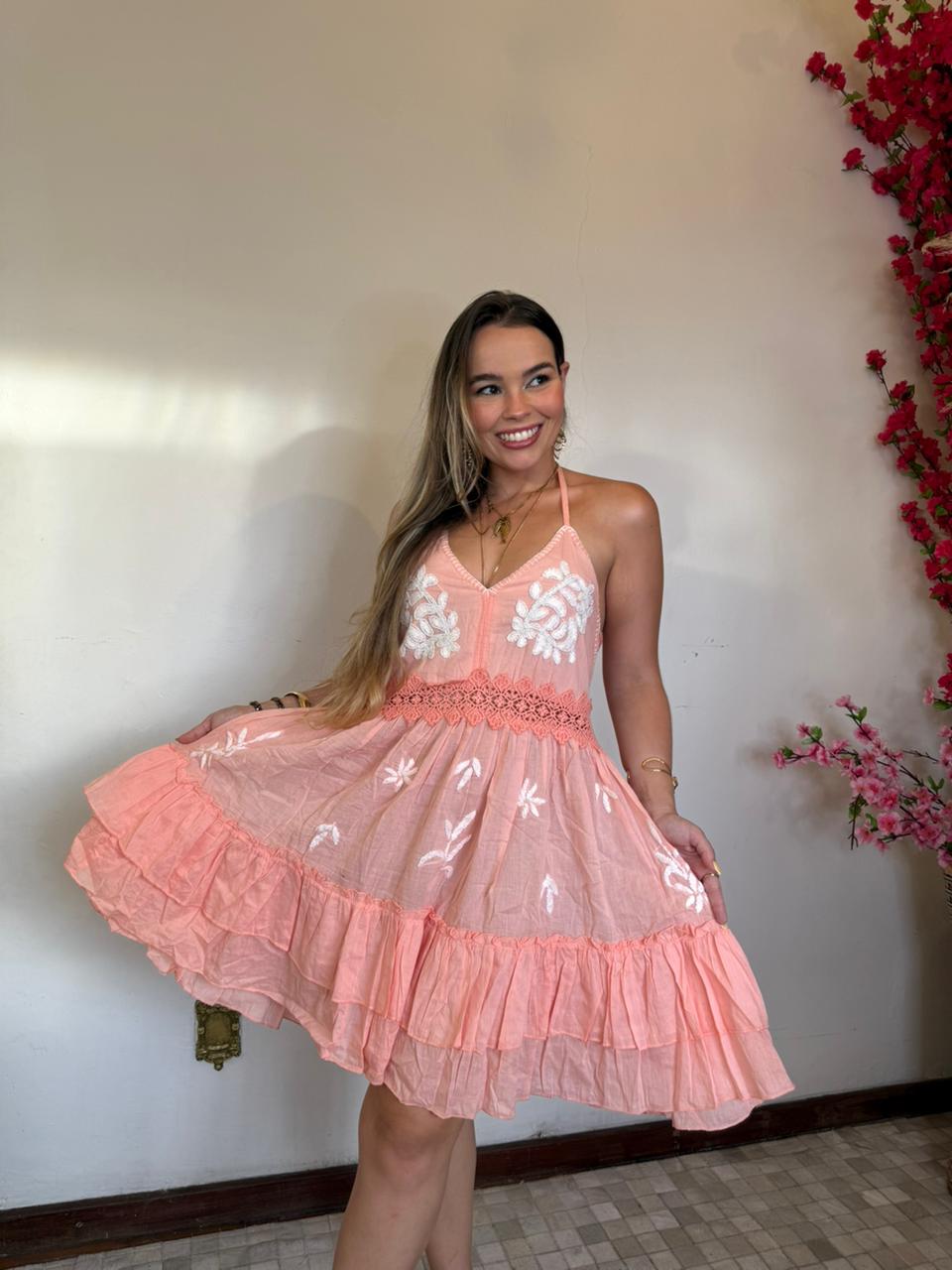 Vestido Aurora Rosa