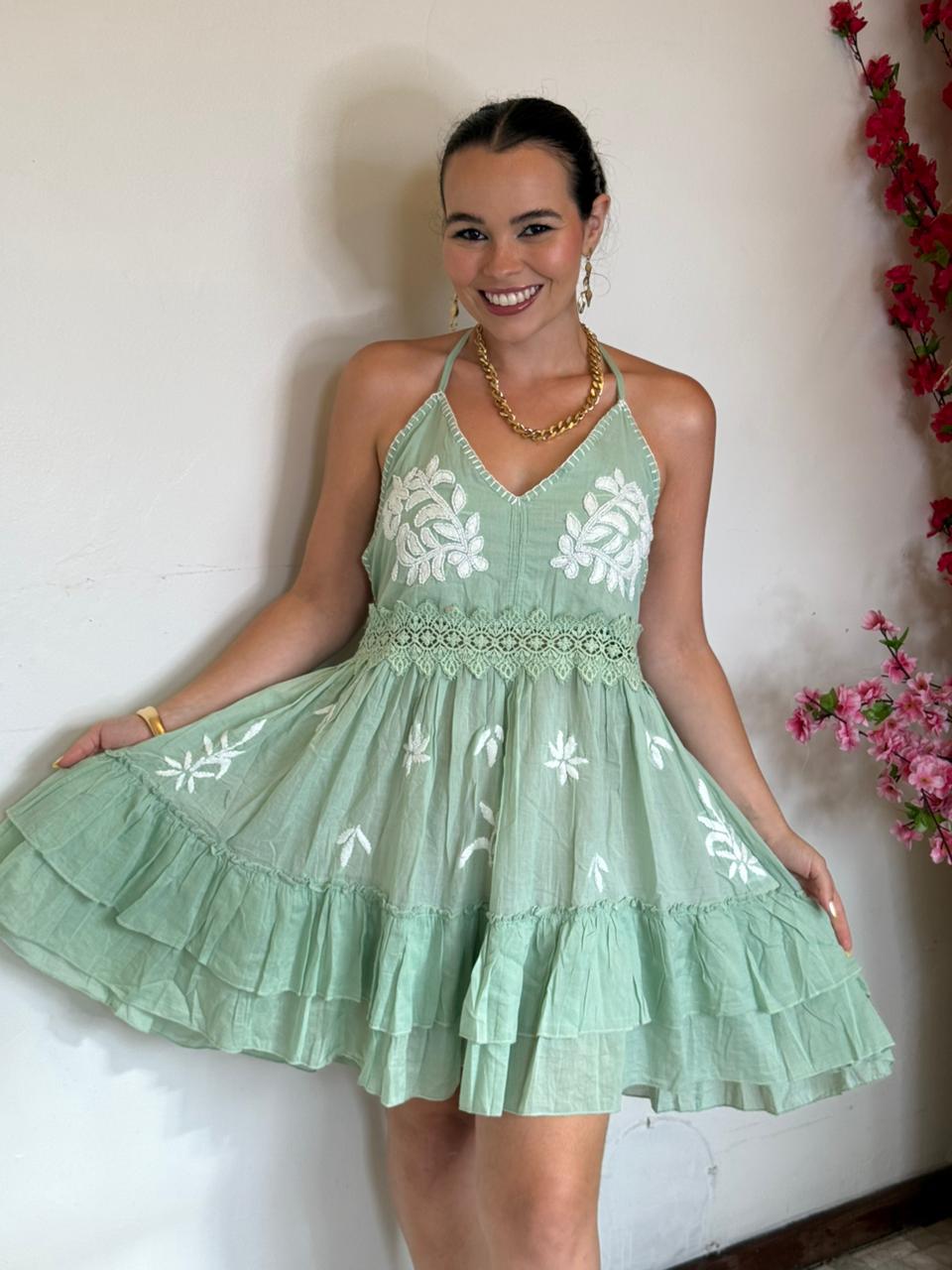 Vestido Aurora Verde