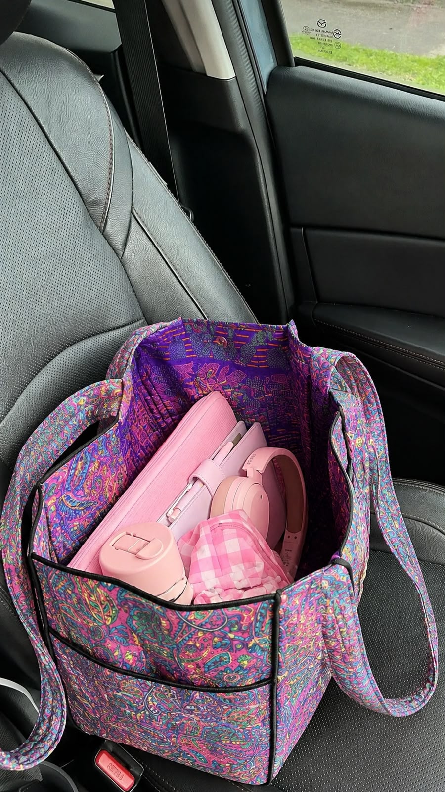 Bolsa Matelassê Dupla Face Roxo Cashmere - Imagem 3